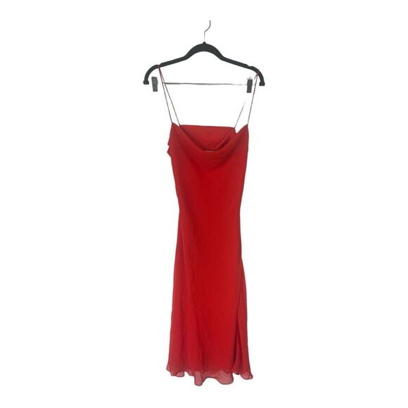 Finders Keepers Nostalgia Midi Slip Dress 20190362 Women's Red Size 8 NWT - Picture 13 of 16